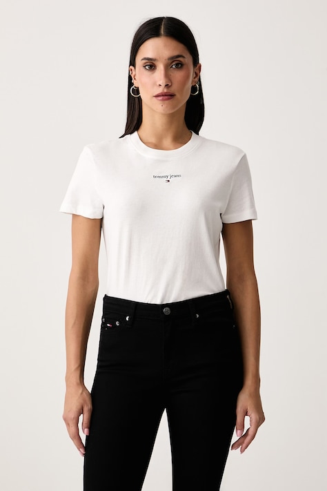 Tommy Jeans T-shirt damski z bawełną biały DW0DW23527