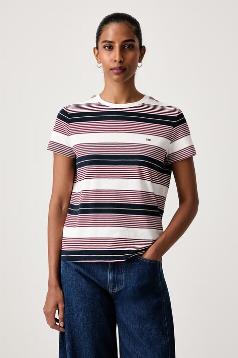 Tommy Jeans T-shirt damski bawełniany granatowy DW0DW23561