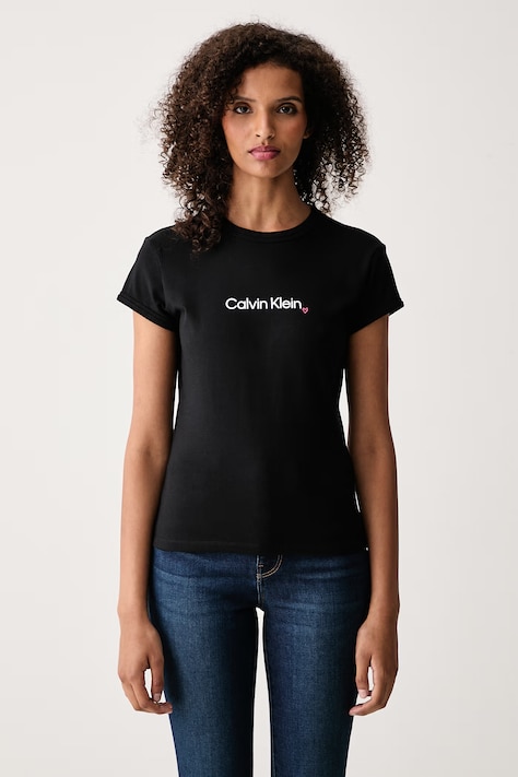 Calvin Klein Jeans Tričko dámske s bavlnou čierne LV047H835G