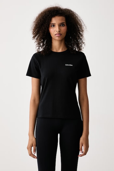 Calvin Klein T-shirt női pamut elasztánnal fekete LV047H826G