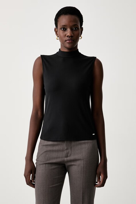 Calvin Klein top za žene s modalom crni LV044H210G
