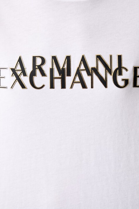 Armani Exchange T-shirt damski bawełniany biały XW002957 AF10356