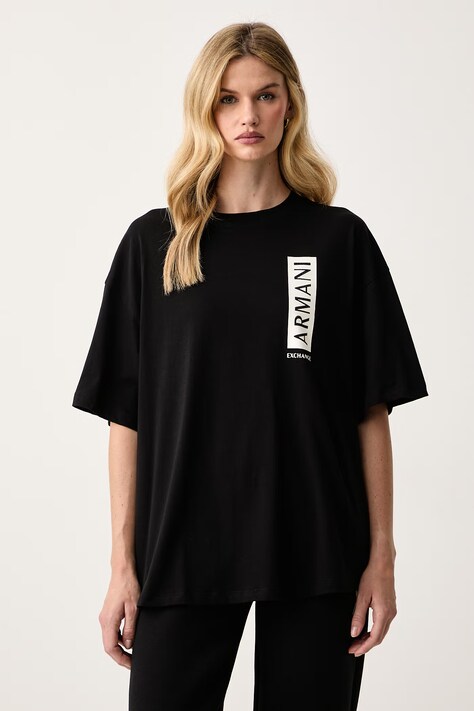 Armani Exchange Тениска дамска от памук черна XW002560 AF10356