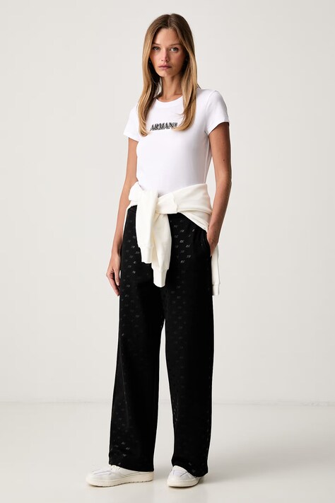 Armani Exchange T-shirt damski bawełniany biały XW002550 AF10356