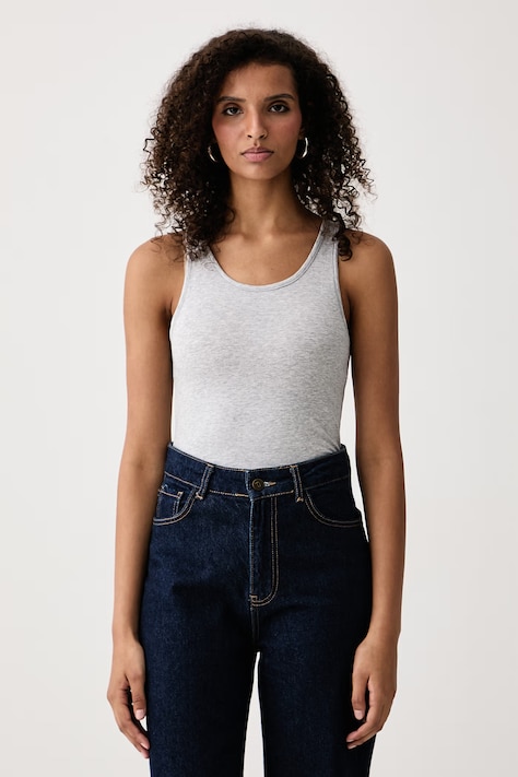 United Colors of Benetton Top damski z modalem 2-pack szary 3XCM1H00E