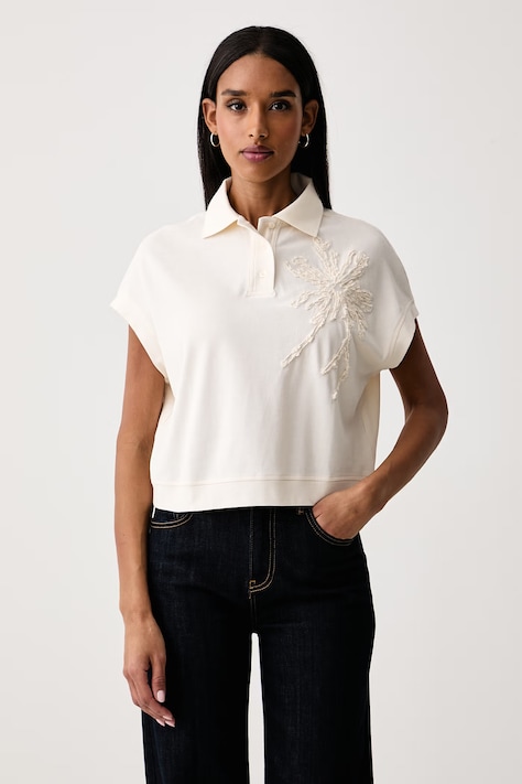 United Colors of Benetton T-shirt γυναικείο βαμβακερό μπεζ 39ZPD10DB