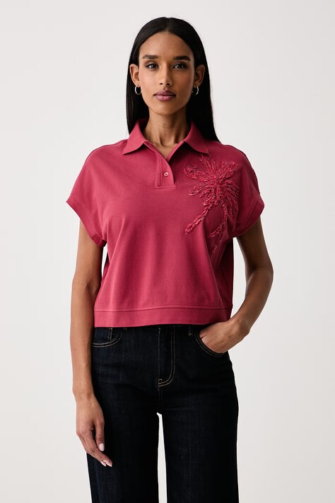 United Colors of Benetton T-shirt γυναικείο βαμβακερό κόκκινο 39ZPD10DB