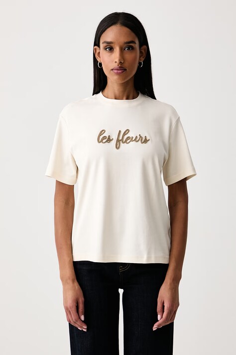 United Colors of Benetton T-shirt γυναικείο βαμβακερό μπεζ 3WRAD10DD