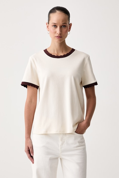 United Colors of Benetton T-shirt γυναικείο βαμβακερό μπεζ 3DCJD10DM