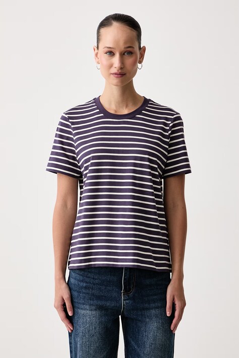 United Colors of Benetton T-shirt damski bawełniany fioletowy 31DQD10DJ