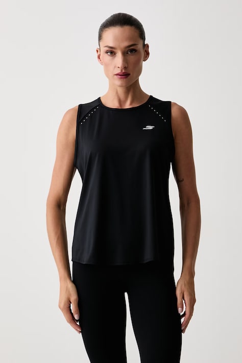 Skechers top treningowy damski czarny TT68