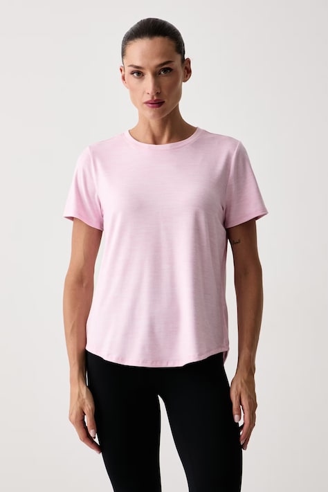 Skechers T-shirt treningowy damski GODRI różowy TS104