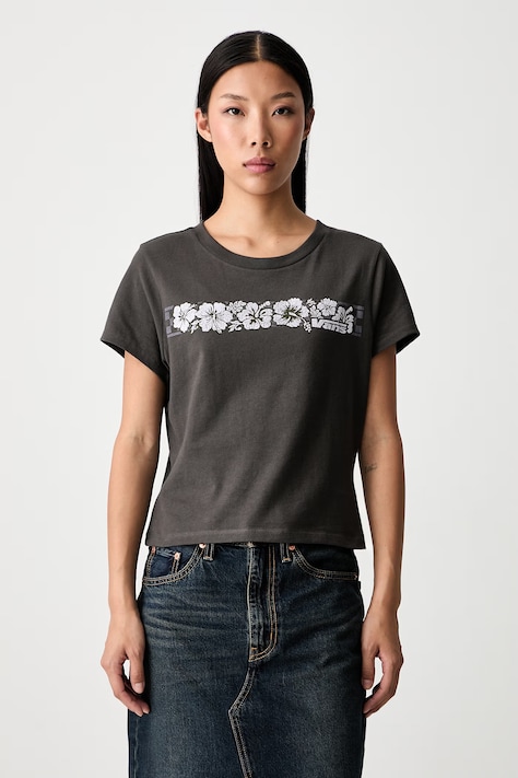 Vans T-shirt damski bawełniany szary VN000WRSEMV1