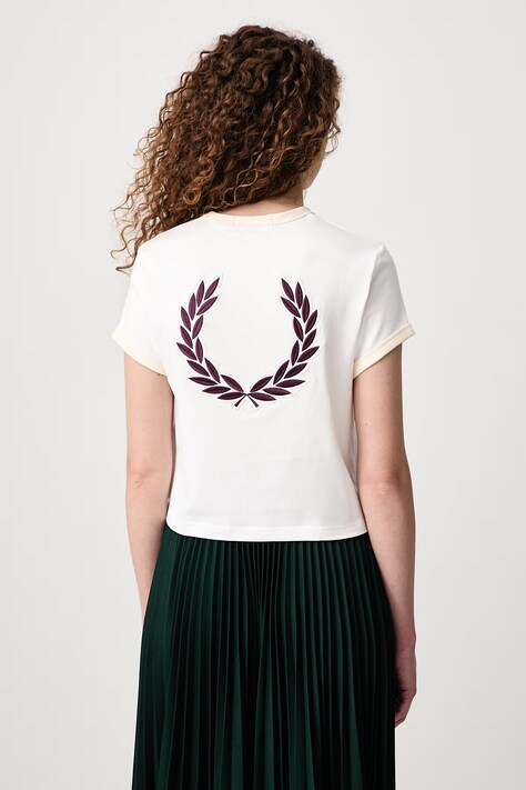 Fred Perry T-shirt damski bawełniany biały G3157
