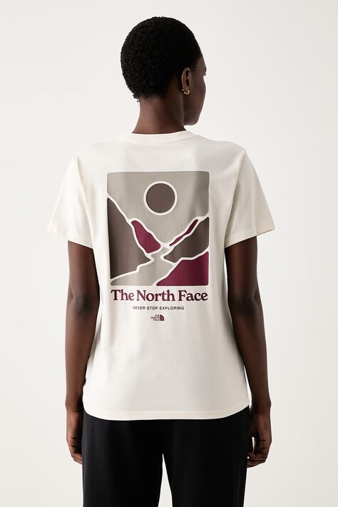 The North Face Kratka majica ženska z bombažem Monte bež NF0A8JAWQLI1