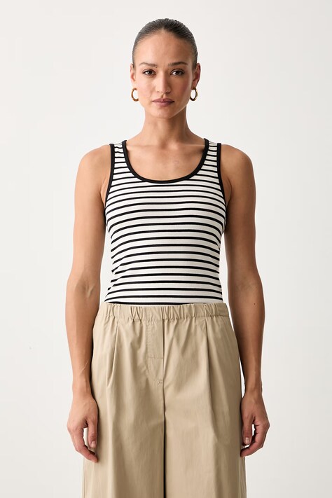 Weekend Max Mara top damski bawełniany z elastanem WKDMULTIK czarny 2625946011600