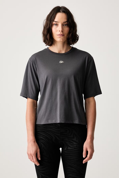 EA7 Emporio Armani T-shirt treningowy damski bawełniany szary AF21060.7W001345