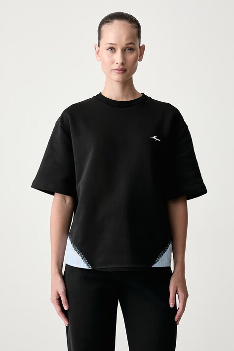 MSGM T-shirt γυναικείο βαμβακερό μαύρο 4141MDM114.267799