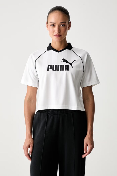 Puma polo damskie Essentials białe 691702