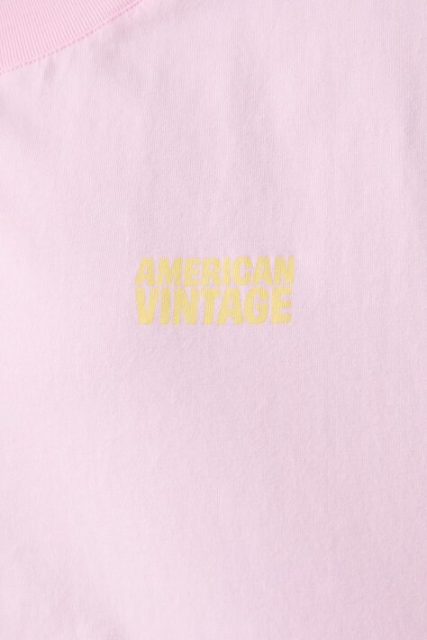 American Vintage футболка жіноча бавовняна — AW26-TSDZFG, рожевий — фото 5
