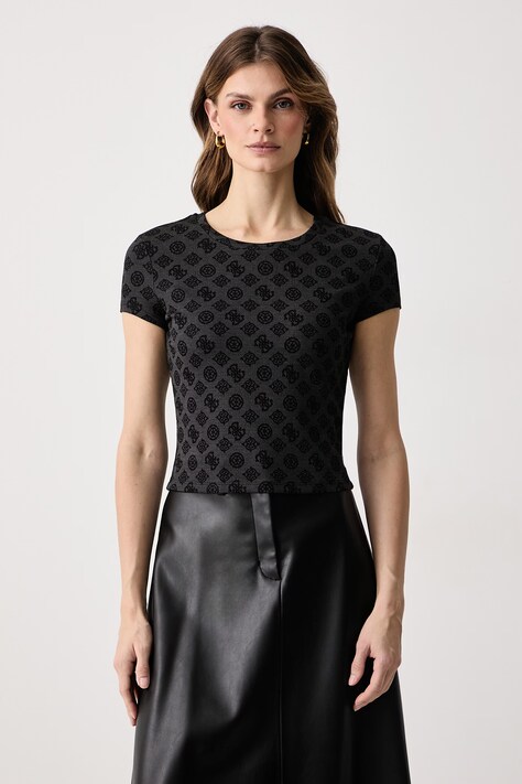 Guess T-shirt γυναικείο MARILU γκρί V6BP14 K7191