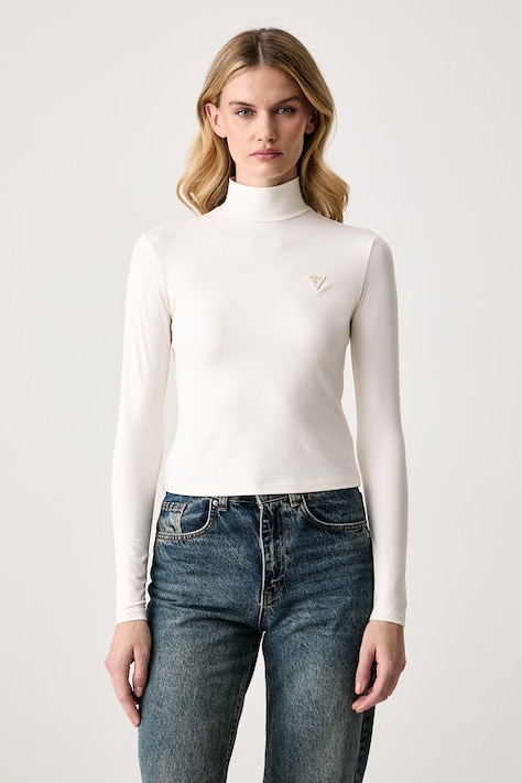 Guess Longsleeve damski ELIRA beżowy V6BP13 K6933