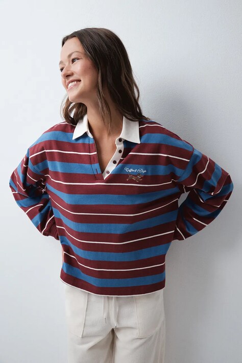 women'secret Majica dugih rukava za žene od pamuka bordo 3274539