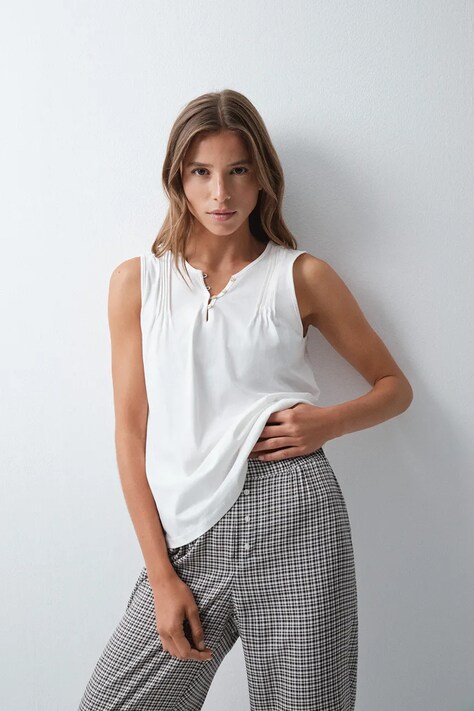 women'secret Top damski bawełniany biały 3274547