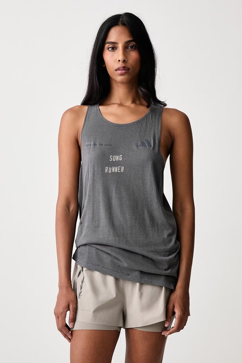 adidas Originals Adidas Running x Song For The Mute top s pamukom za žene sivi KY3104