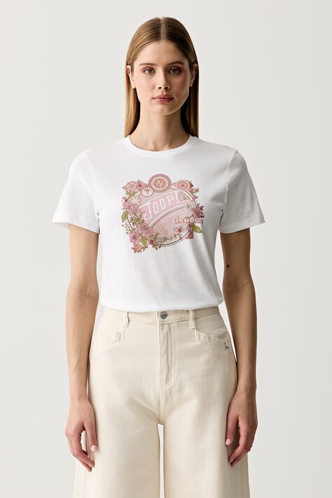 Joop! T-shirt damski bawełniany biały 30103779