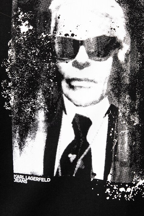Karl Lagerfeld Jeans футболка жіноча бавовняна — AW26-TSDZI3, чорний — фото 5