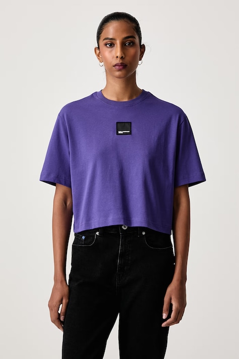 Karl Lagerfeld Jeans Tricou de damă din bumbac violet B3W17022