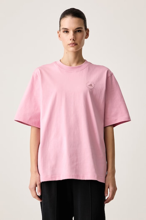 adidas by Stella McCartney Majica za žene od pamuka roza KR4507