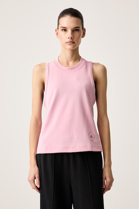 adidas by Stella McCartney Sportska majica kratkih rukava ženska s pamukom roza KR6269