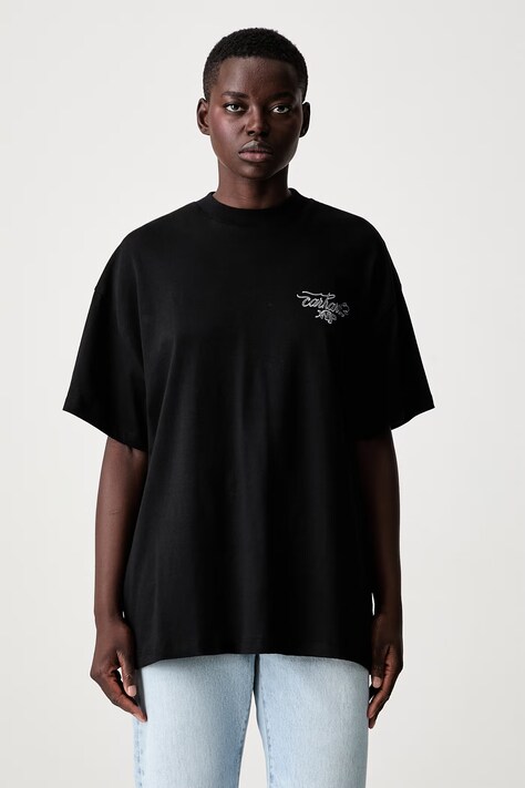 Carhartt WIP W  S/S Julia Klenovsky T-shirt bawełniany męski czarny I036918