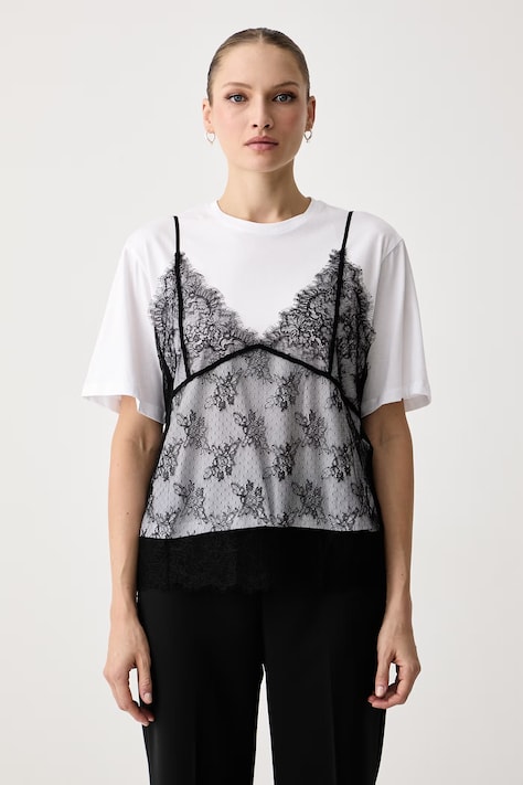 Twinset Tričko dámske bavlnené biele 262TT2553
