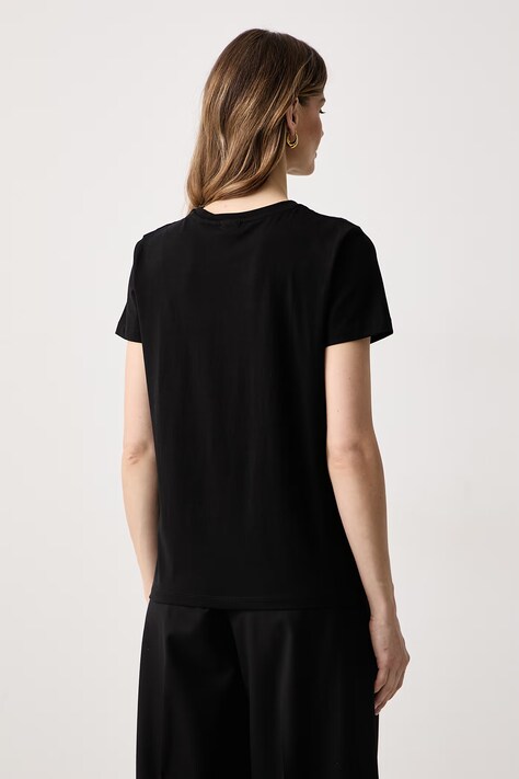 Guess T-shirt γυναικείο με βαμβάκι μαύρο V6BI01 K6248