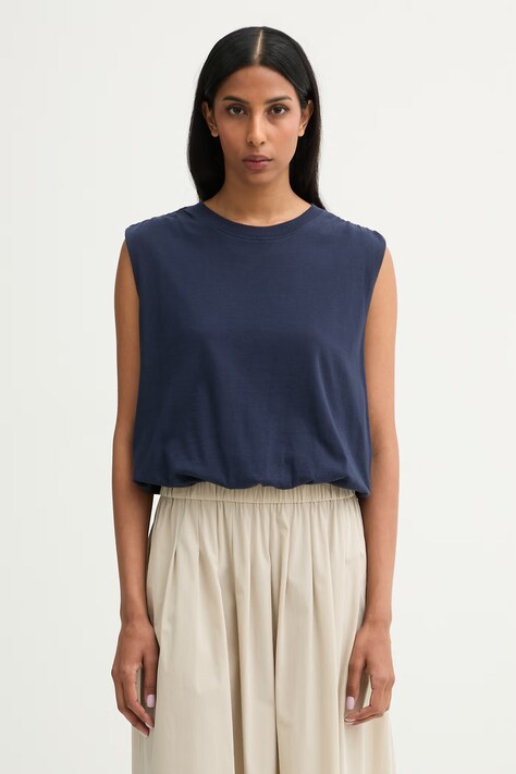 rag & bone top damski bawełniany Mica granatowy RE9D26PT3MW