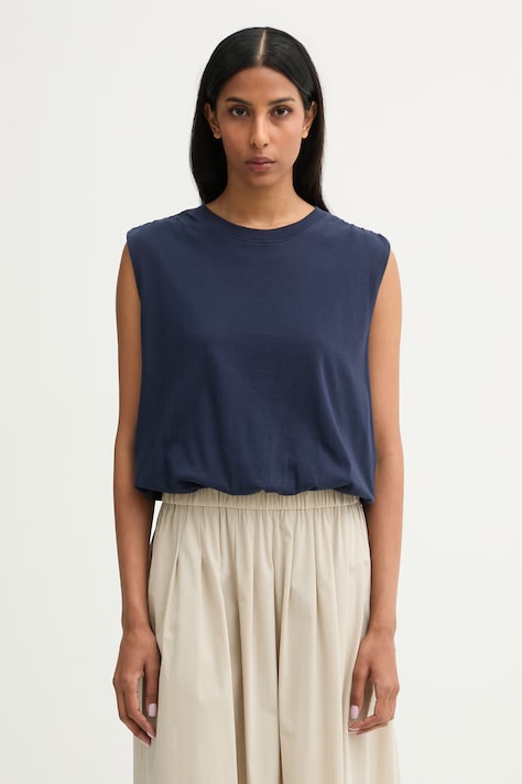 rag & bone top damski bawełniany Mica granatowy RE9D26PT3MW