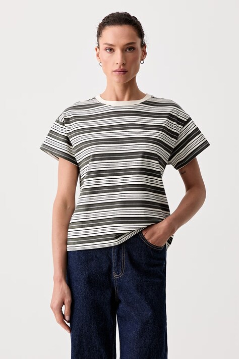 rag & bone T-shirt damski bawełniany Kelly zielony RE8725FT3KW