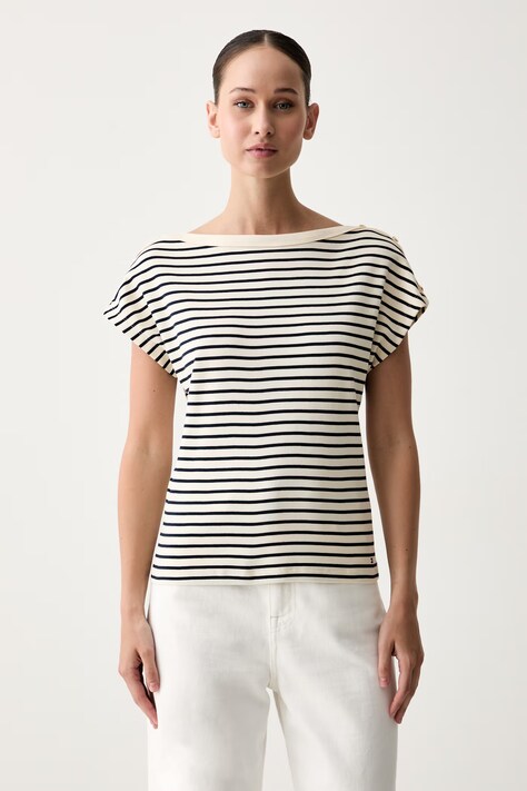 Tommy Hilfiger T-shirt damska bawełniana granatowa WW0WW50942