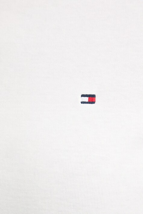 Tommy Hilfiger longsleeve pentru femei din bumbac alb WW0WW49928