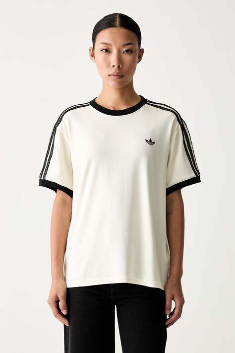 adidas Originals t-shirt γυναικείο βαμβακερό με ελαστάν μπεζ KX1881