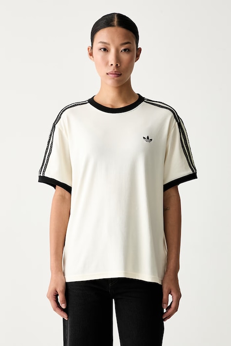 adidas Originals t-shirt γυναικείο βαμβακερό με ελαστάν μπεζ KX1881