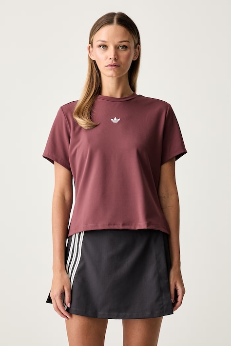 adidas Originals T-shirt damski Essentials bordowy KV9145