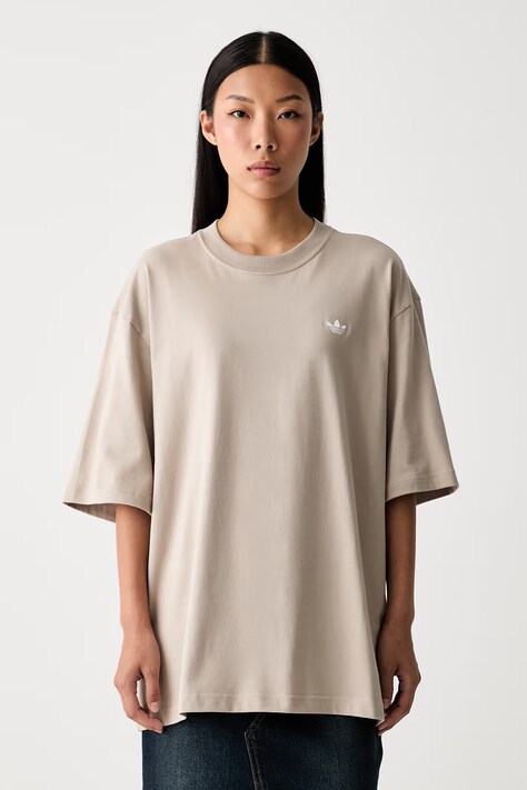 adidas Originals t-shirt γυναικείο βαμβακερό Essentials μπεζ KT4802