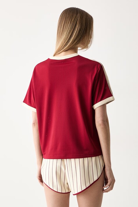 adidas Originals T-shirt damski czerwony KS9840