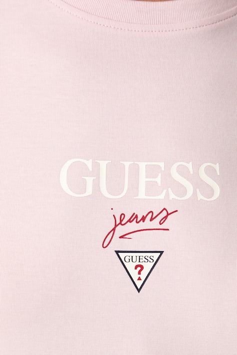 Guess Jeans футболка дитяча бавовняна з еластаном — AW26-TSDZO3, рожевий — фото 5