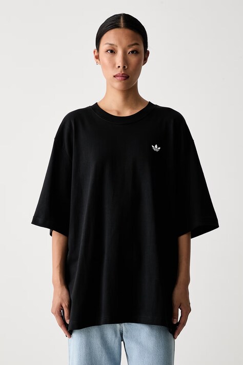 adidas Originals t-shirt γυναικείο βαμβακερό Essentials μαύρο KR3595