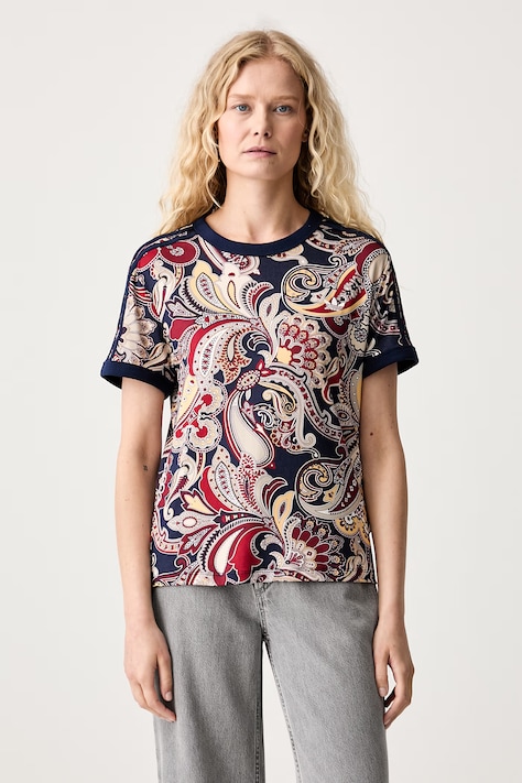 adidas Originals T-shirt damski z modalu Liberty granatowy HY4998